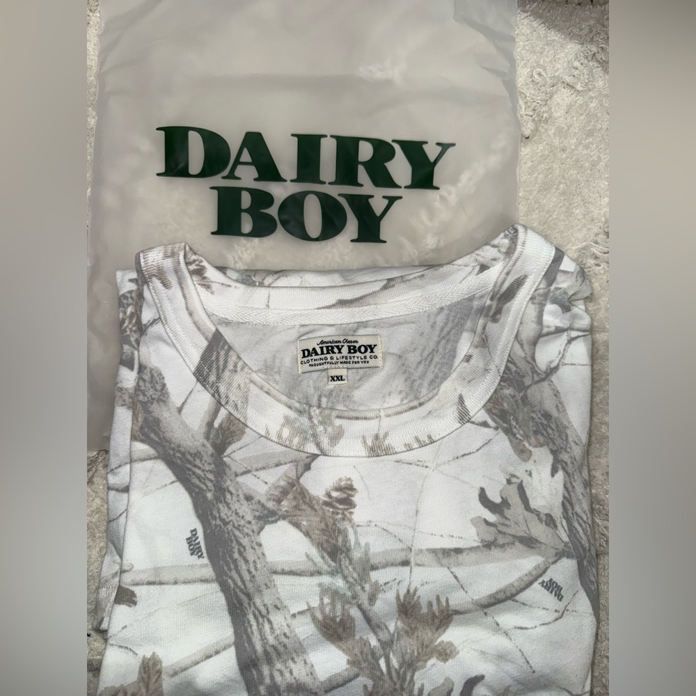 Dairy Boy Camouflage Short Sleeved Shirt